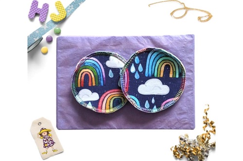 Click to order  Breast Pads Rainbows and Raindrops now